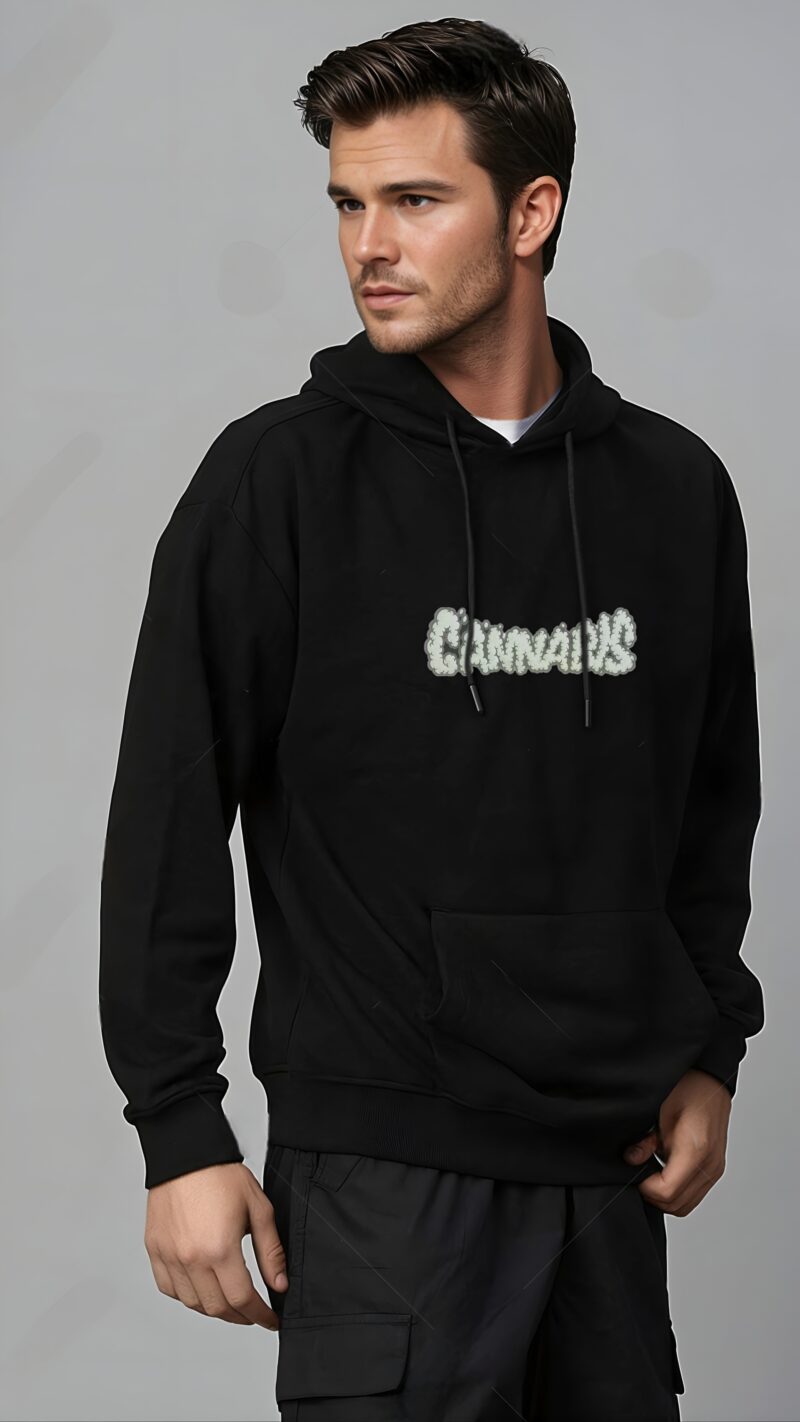 UNISEX SKULL CANNABIS HOODIE - Image 7