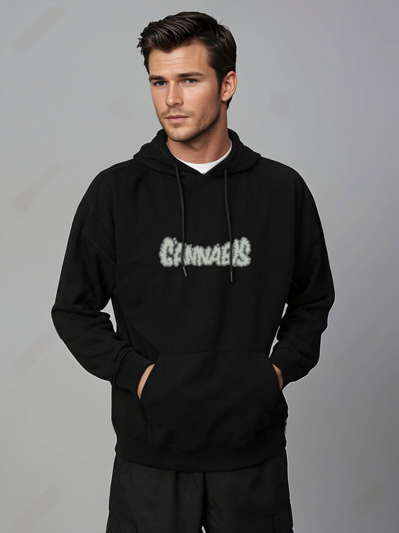 UNISEX SKULL CANNABIS HOODIE - Image 8