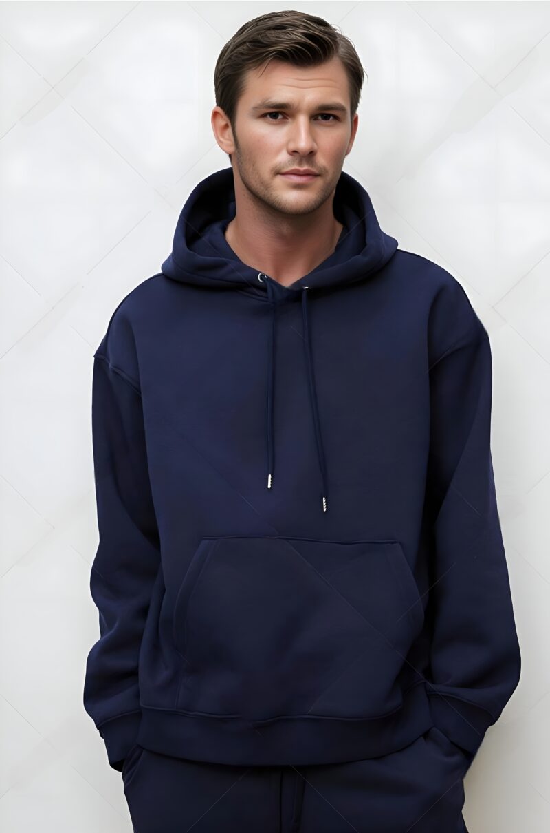 UNISEX PLAIN OVERSIZED HOODIE - Image 6