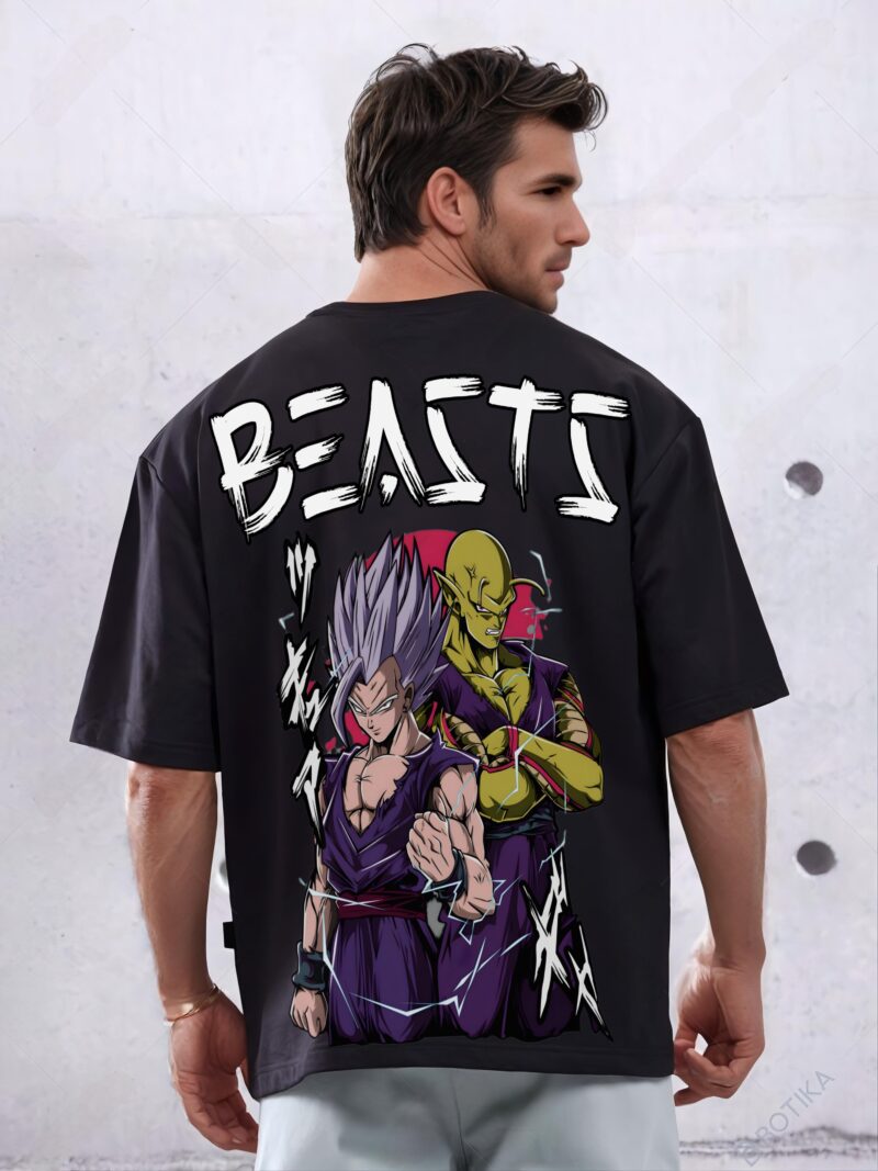 UNISEX BEAST PRINTED T-SHIRT - Image 4