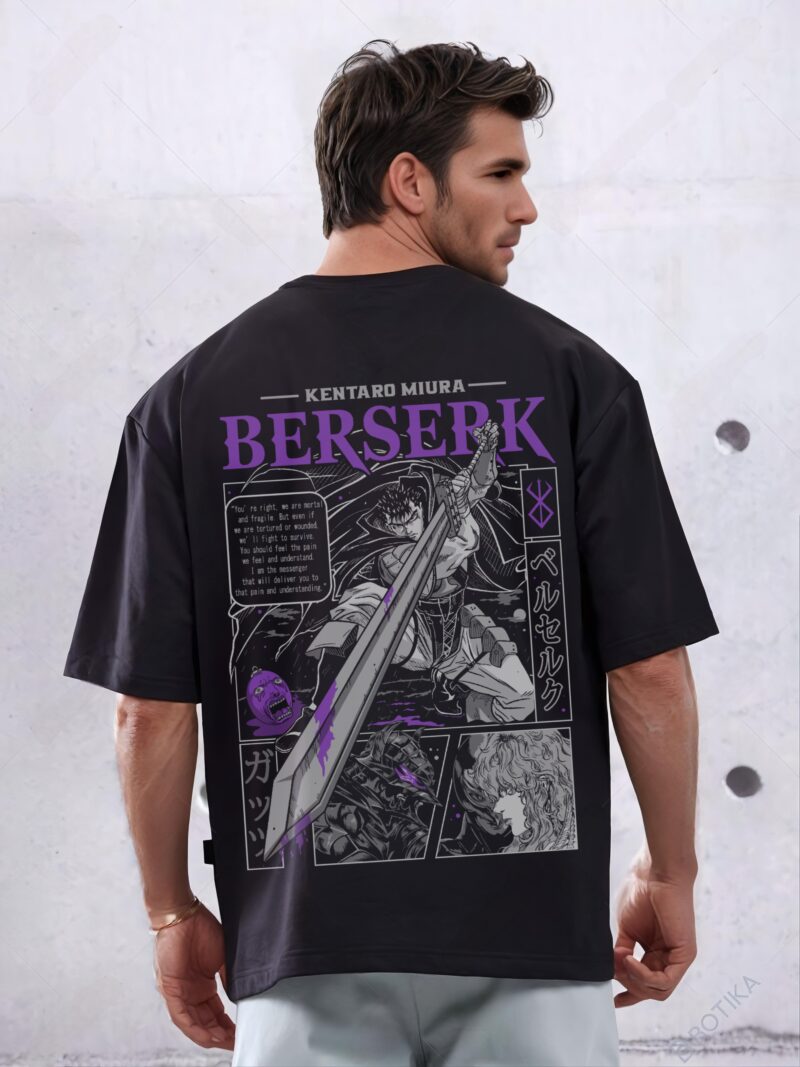 UNISEX BERSERK PRINTED OVERSIZED T-SHIRT - Image 2