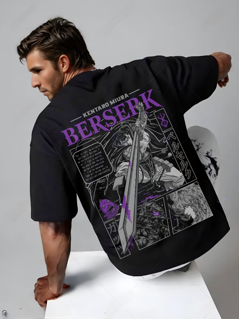 UNISEX BERSERK PRINTED OVERSIZED T-SHIRT