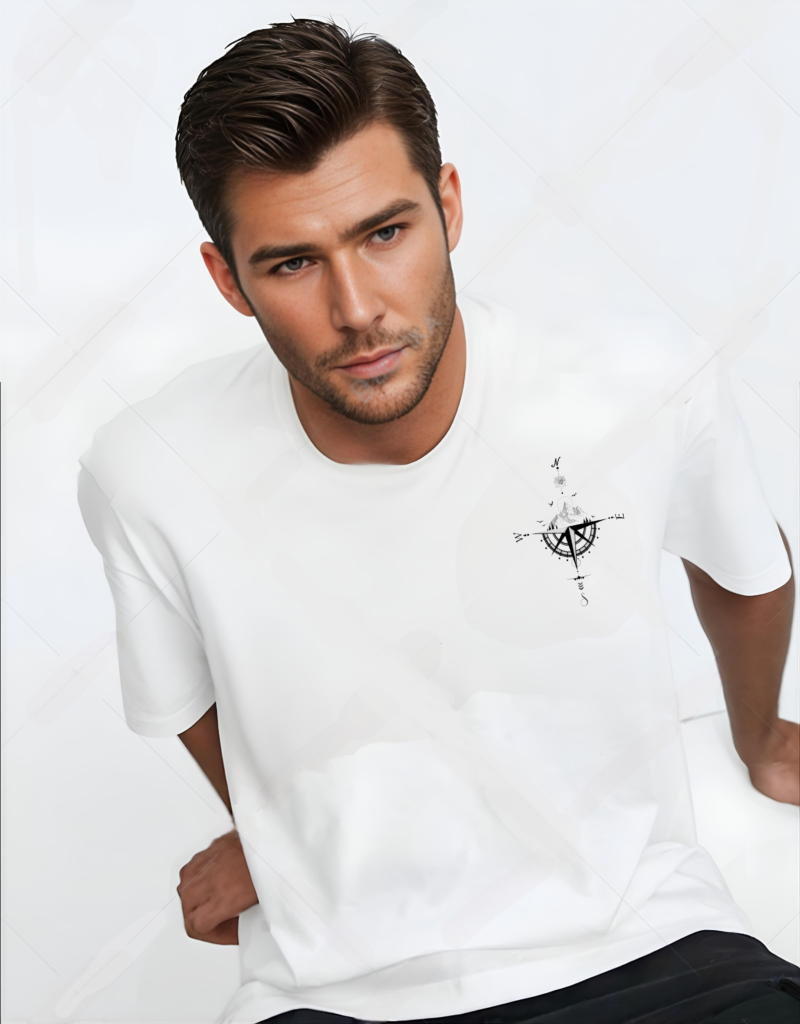 UNISEX TIME DIRECTION PRINTED OVERSIZED T SHIRT - Image 5